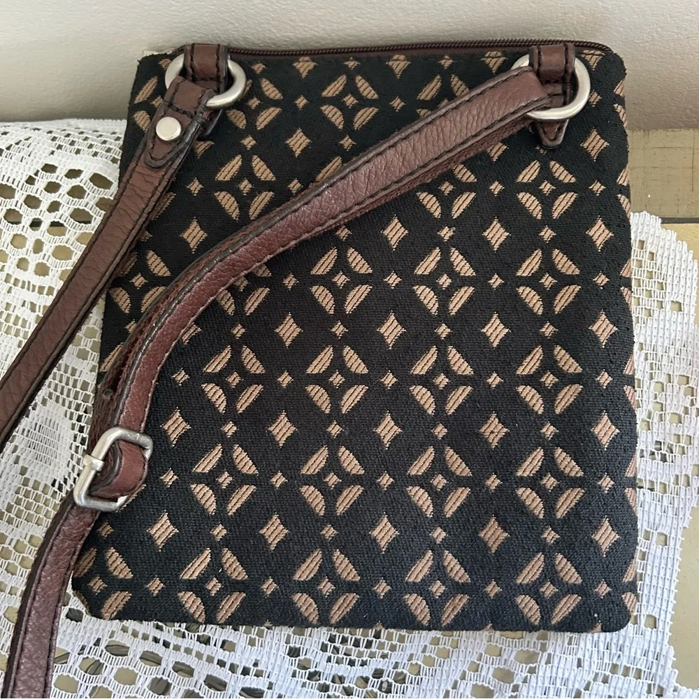 Fossil Black and Brown Crossbody Bag - Picture 5 of 8